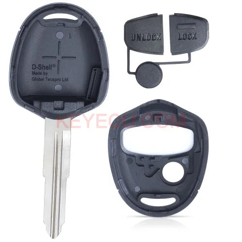 Top Remote Key Shell 3 Button for Mitsubishi Lancer EX Left Blade