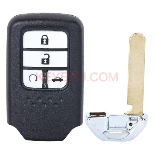 CWTWB1G0090 4 Button Smart Card Remote Auto Car Key 433MHz 4A Chip for Honda Accord 2018 2019