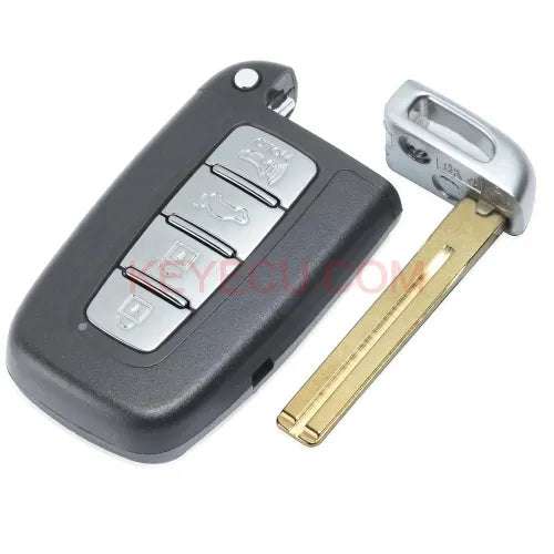 Replacement Smart Remote Key Shell Case 4 Button Fob for Hyundai Elantra Genesis Coupe Sonata