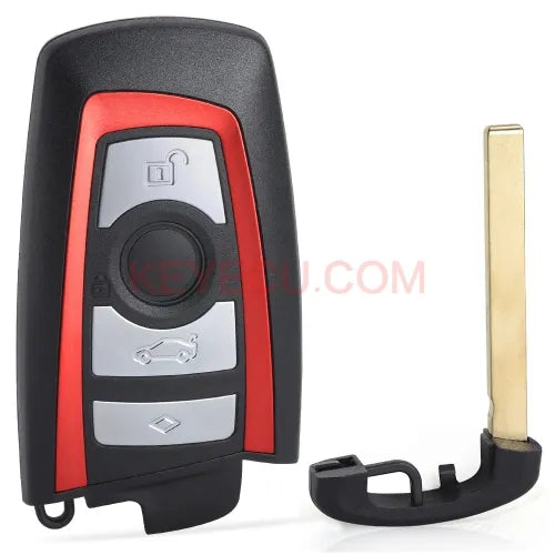 Red YGOHUF5662, YGOHUF5767, YGOHUF5661 Smart Remote Key Fob 4 Button 315MHz/433MHZ/868MHZ PCF7953 / PCF7945 for BMW F Chassis FEM / BDC CAS4 CAS4+