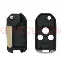 Thumbnail for New Flip Remote Key Shell 3 Button for Honda Pilot Civic CR-V Remote Key Case