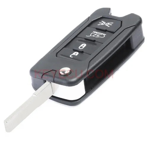 Replacement Flip Remote Key Shell Case Fob 4 Button for Jeep Renegade 2015 -2018