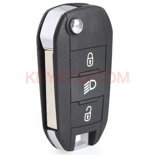 433MHz 4A Chip Flip Remote Key Fob 3 Button HU83/VA2 Blade for Peugeot 308 4008 for Citroen Aircross C3 C5 C6