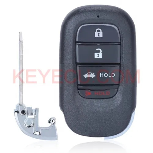 FCCID: KR5TP-4, P/N: 72147-T20-A01 / HO01 Keyless Go Smart Remote Key 4 Button FSK 433.92MHz 4A Chip Fob for Honda Civic 2022