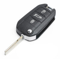 Thumbnail for For Peugeot 208 308 508 3008 5008 433MHz ID46 HU83 3 Button Flip Remote Car Key Fob