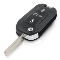 Thumbnail for For Peugeot 208 308 508 3008 5008 433MHz ID46 VA2 3 Button Flip Remote Car Key Fob