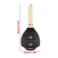 Thumbnail for For Toyota Yaris 2006-2011 B41TA 433MHz 4D67 2 Button Remote Car Key Fob