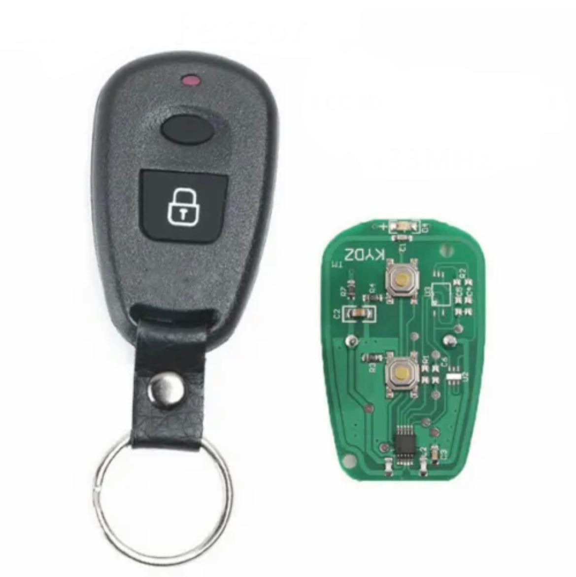 For Hyundai Old Elantra Santa Fe 433MHz 2 Button Remote Car Key Fob