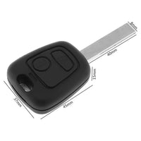 Thumbnail for For Citroen HU83 2 Button Remote Car Key Fob Shell Case