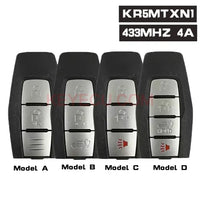 Thumbnail for KR5MTXN1 Smart Remote Control Car Key Fob 2/ 3 /4 Buttons 433MHz 4A Chip for Mitsubishi Outlander 2021 2022 2023