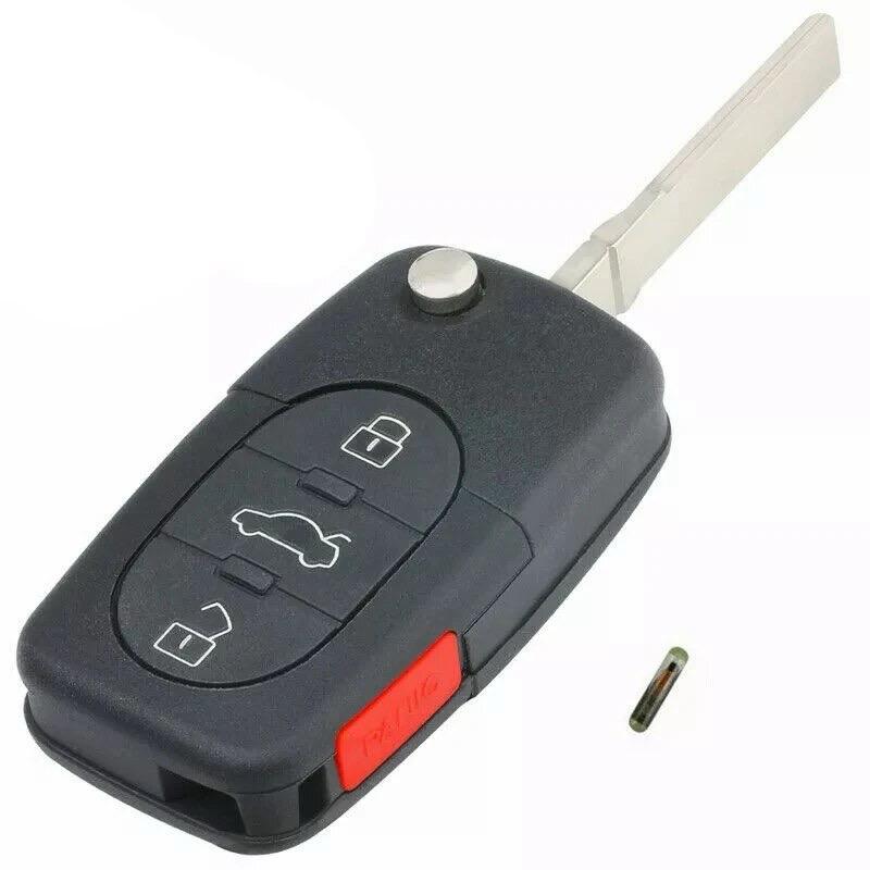 For Audi A4 A6 TT Quattro RS6 315MHz ID48 4D0837231E 4 Button Remote Car Key Fob