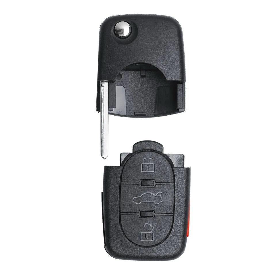 For Audi A4 A6 TT Quattro RS6 315MHz ID48 4D0837231E 4 Button Remote Car Key Fob