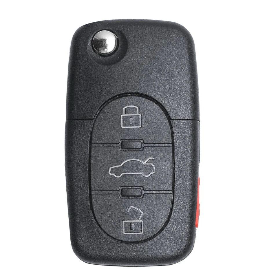 For Audi A4 A6 TT Quattro RS6 315MHz ID48 4D0837231E 4 Button Remote Car Key Fob