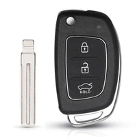 Thumbnail for For Hyundai ix45 ix35 i20 Santa Fe 3 Button Remote Car Key Flip Fob Shell Case