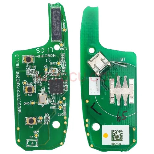 Original Board 434MHz 4A Chip 2B / 3 Button Remote Flip Key For 2015 Chevrolet Cruze 2 Button For 2021 Chevrolet Spark Sonic With Logo