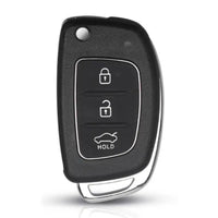 Thumbnail for For Hyundai ix45 ix35 i20 Santa Fe 3 Button Remote Car Key Flip Fob Shell Case