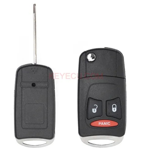 Modified Flip Remote Key Shell 3 Button for Chrysler