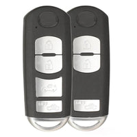 Thumbnail for For Mazda 3 CX-5 2013 2014 2015 2016 433.92MHz FSK ID49 WAZSKE13D-01 3 / 4 Button Remote Car Key Fob