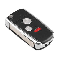 Thumbnail for For Honda Civic Ridgeline Fit 3 Button Flip Remote Car Key Fob Case Shell