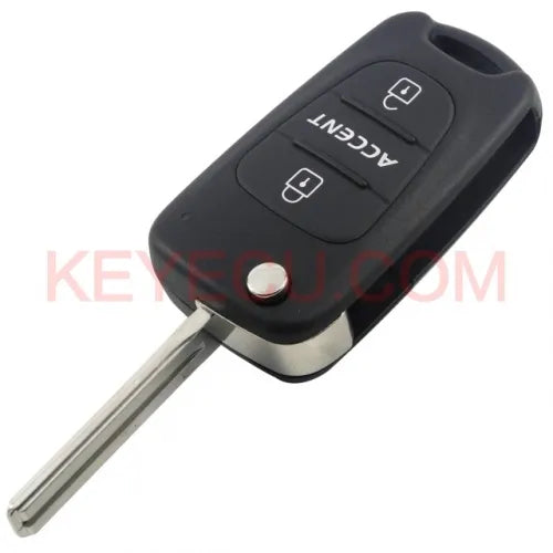 Folding Remote Key Shell 3 Button for Hyundai Accent