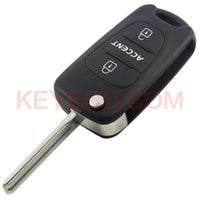 Thumbnail for Folding Remote Key Shell 3 Button for Hyundai Accent