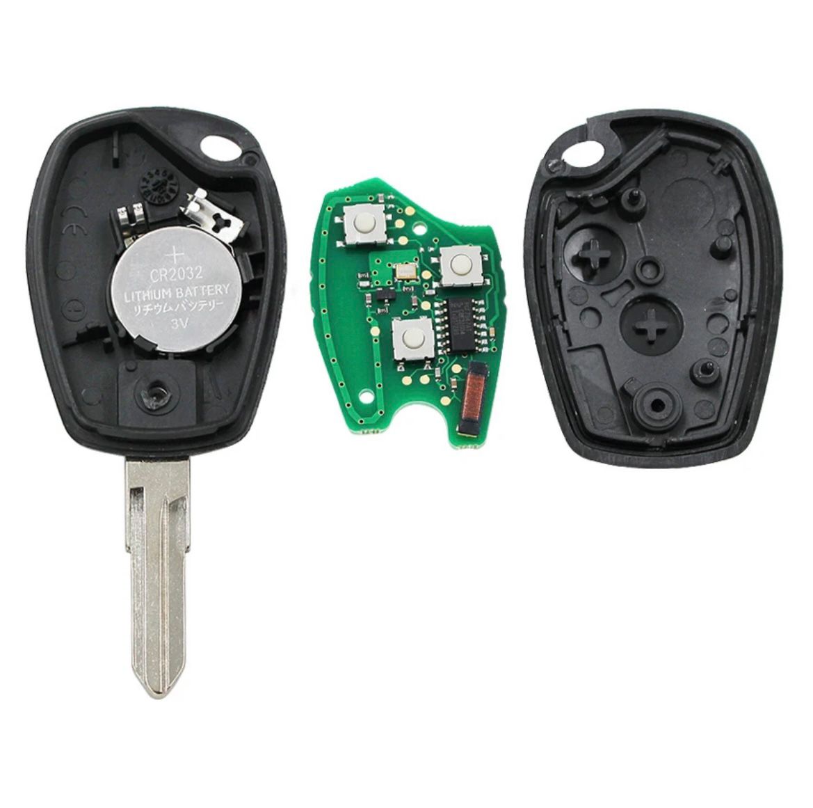 For Renault 433MHz PCF7947 VAC102 2 Button Car Key Remote Fob