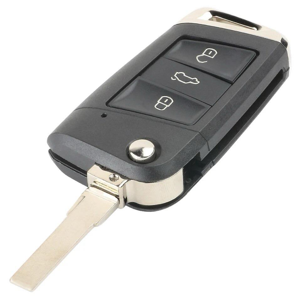 For Volkswagen Golf 7 MK7 GTI Skoda Octavia 2015 3 Button Remote Car Key Fob Shell Case