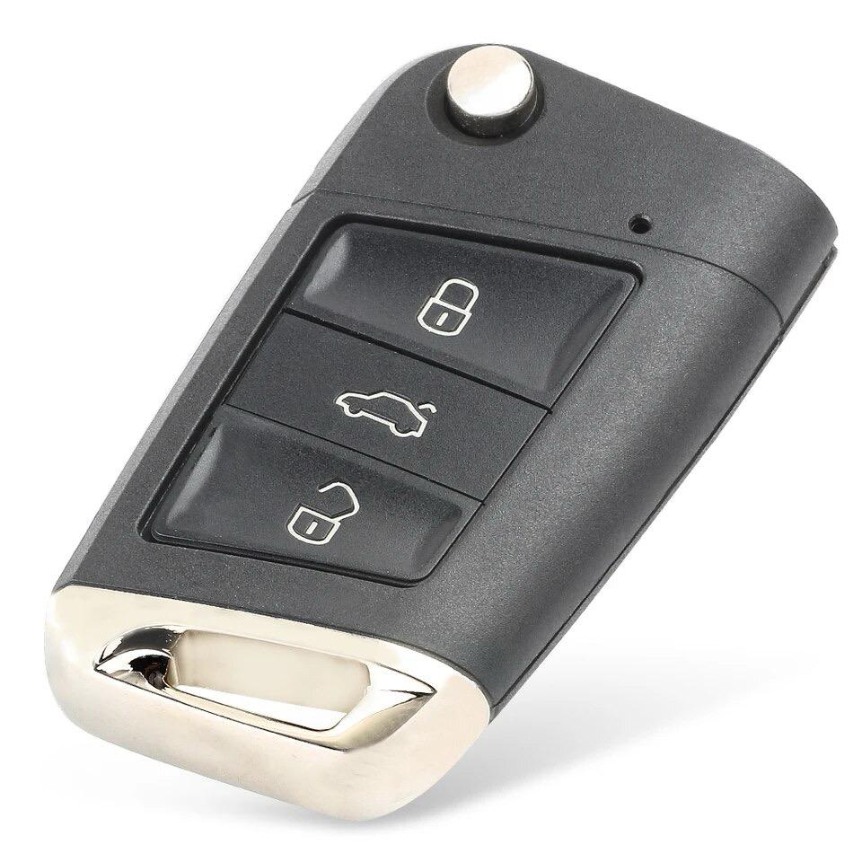 For Volkswagen Golf 7 MK7 GTI Skoda Octavia 2015 3 Button Remote Car Key Fob Shell Case