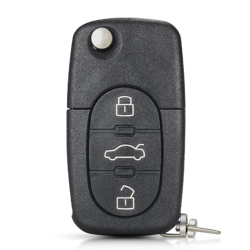 For Audi A2 A3 A4 A6 A8 TT 3 Button Car Key Fob Shell Case