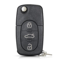 Thumbnail for For Audi A2 A3 A4 A6 A8 TT 3 Button Car Key Fob Shell Case