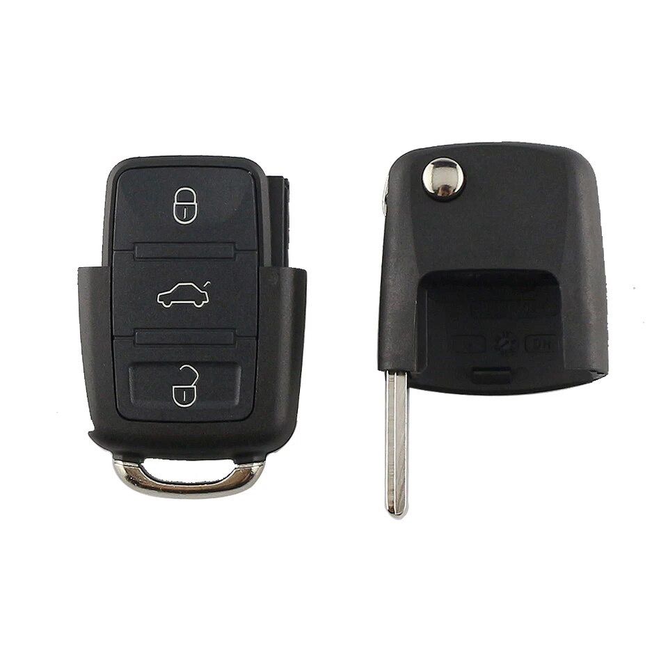 For VW Passat B5 3 Button Flip Remote Car Key Fob Shell Case