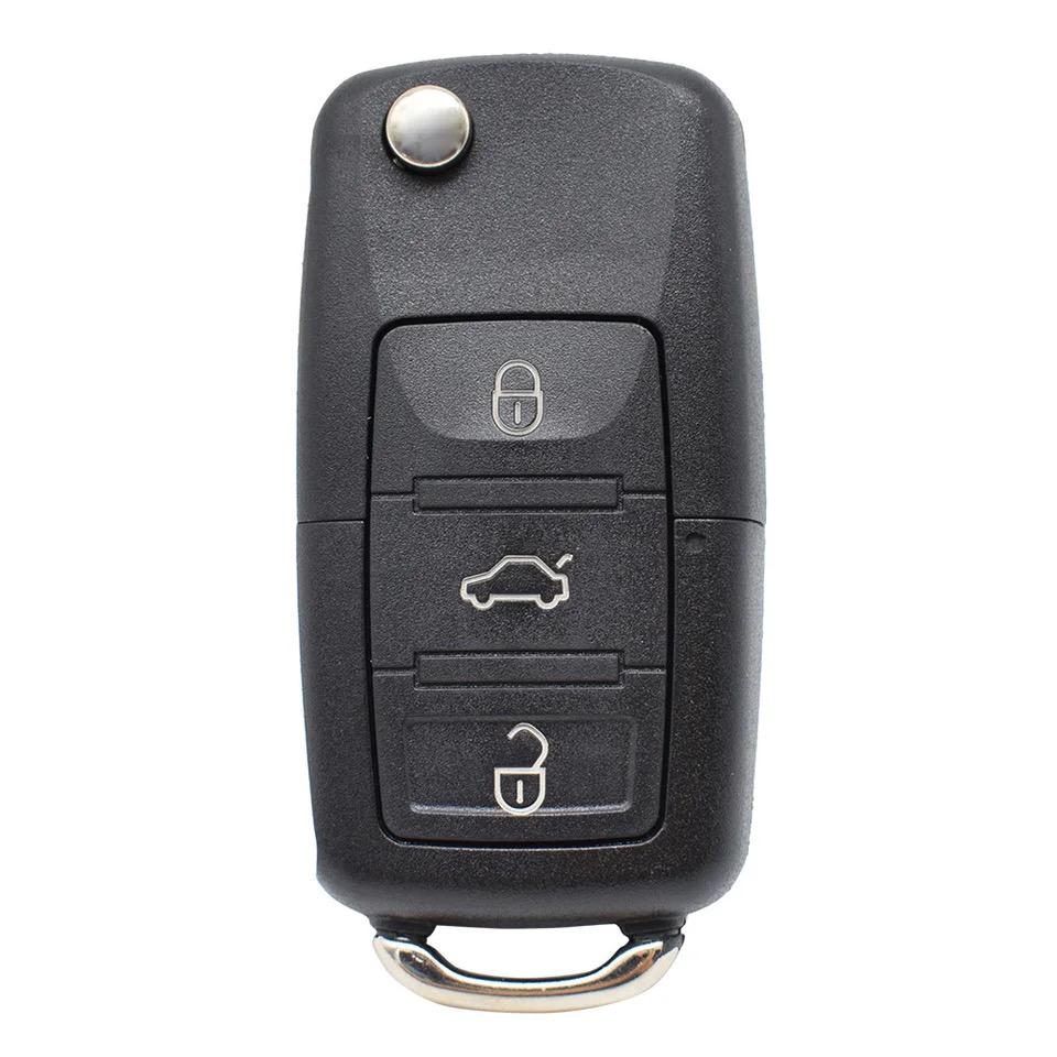 For VW Passat B5 3 Button Flip Remote Car Key Fob Shell Case