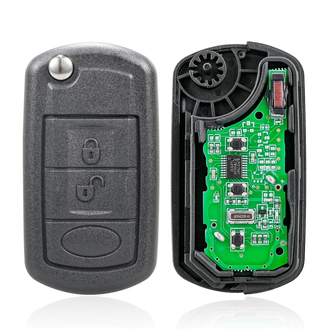 For Land Rover Discovery 3 2004-2010 433MHz 3 Button Flip Car Key Fob