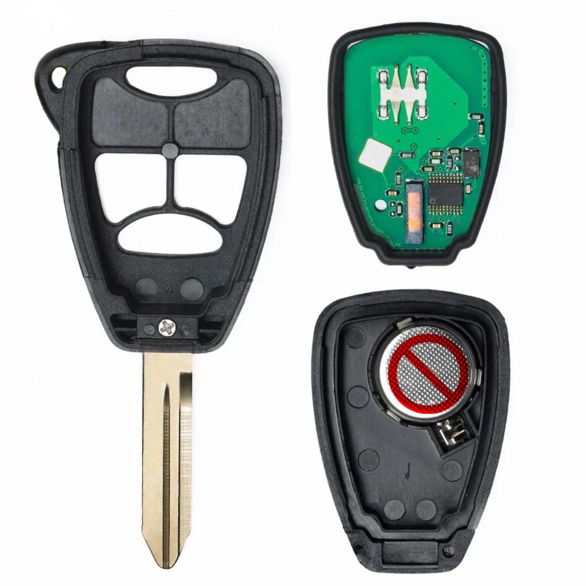 For Chrysler Jeep Dodge 315MHz ID46 OHT692427AA 3+1 Button Remote Car Key Fob