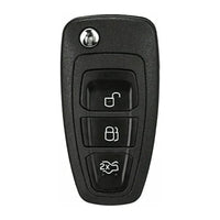 Thumbnail for For Ford HU101 3 Button Flip Folding Remote Car Key Fob Shell Case