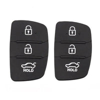 Thumbnail for For Hyundai ix20 ix30 ix35 ix45 3 Button Rubber Key Pad - 2PCS