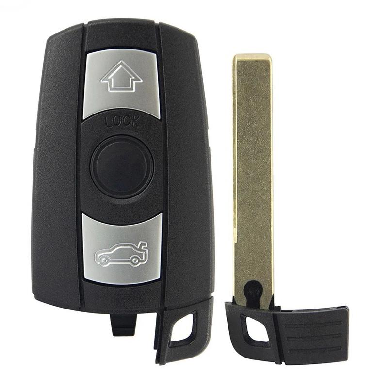 For BMW 1 3 5 6 7 E90 E93 E92 M3 M5 X3 X5 3 Button Remote Smart Key Fob Case