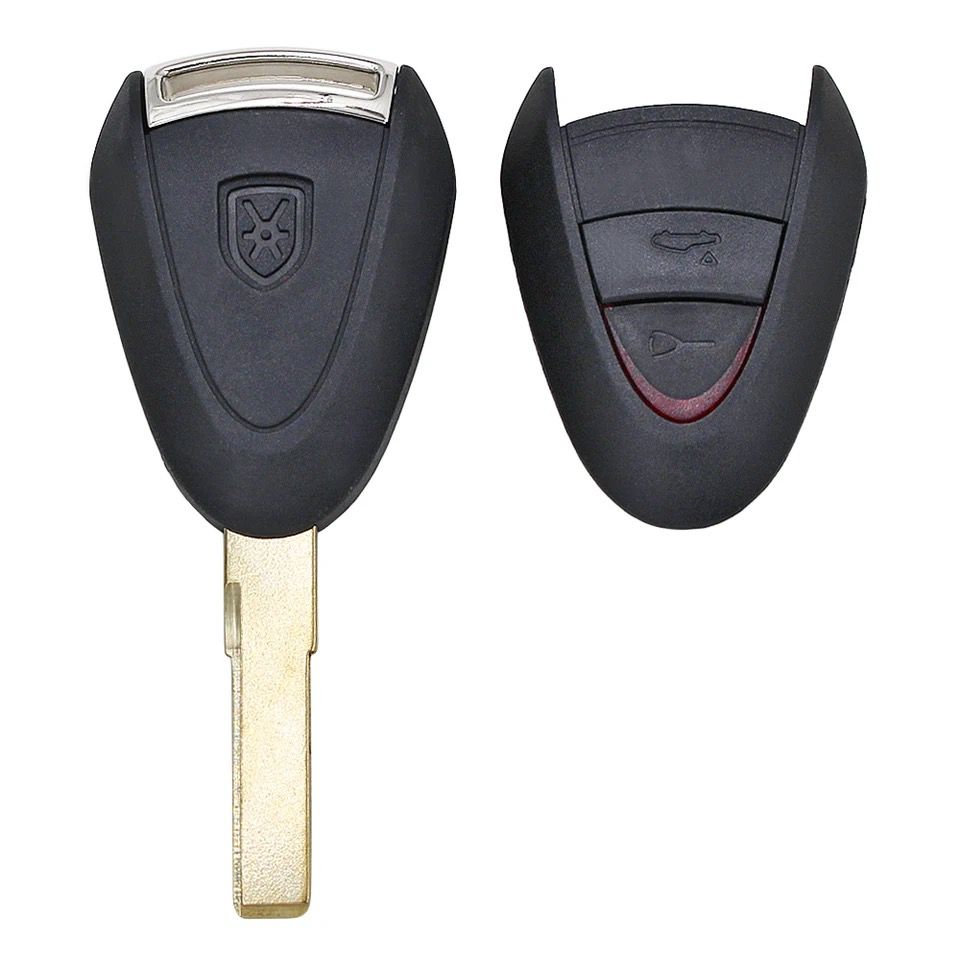 For Porsche 911 Carrera GT Boxster Cayman 2 Button Remote Car Key Fob Shell Case