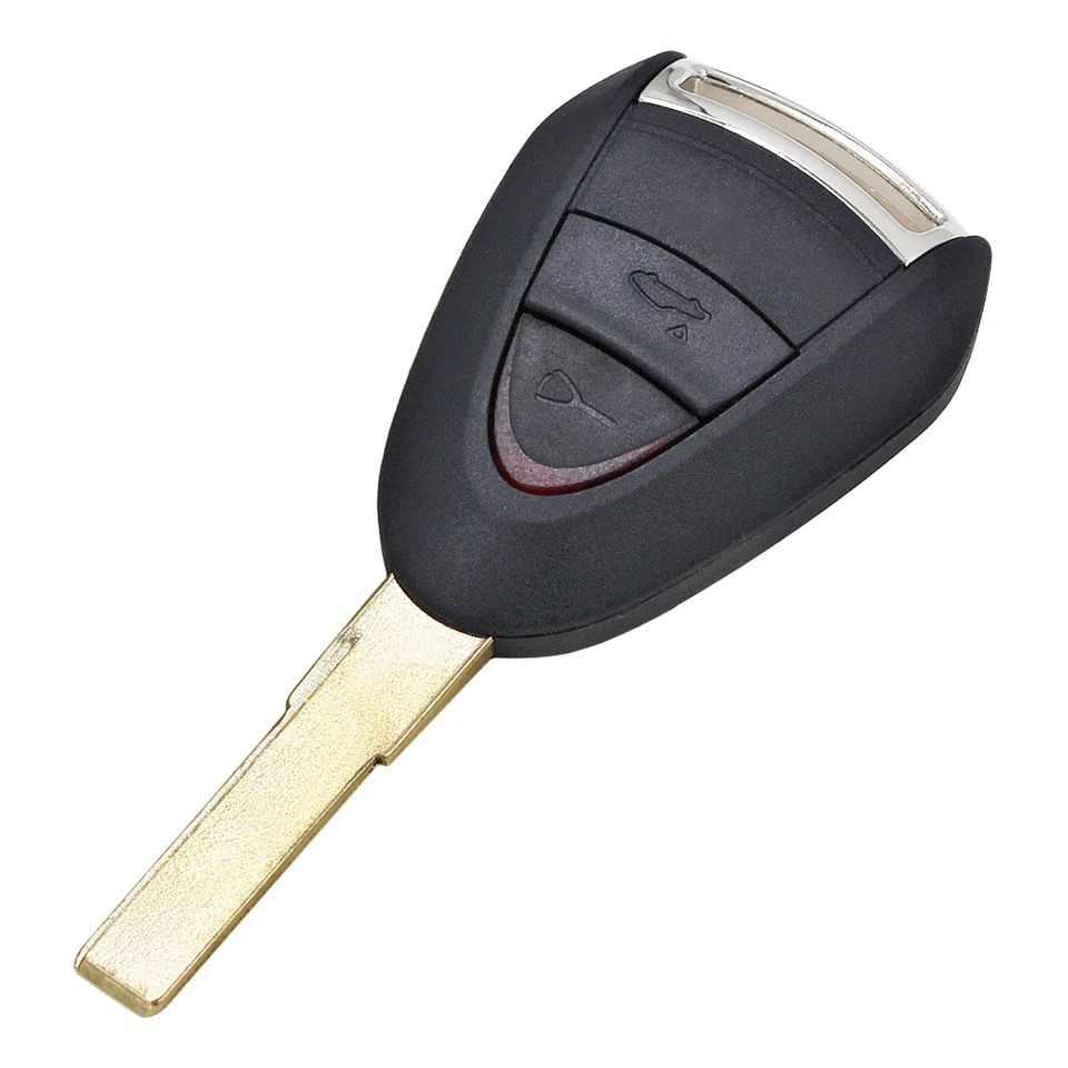 For Porsche 911 Carrera GT Boxster Cayman 2 Button Remote Car Key Fob Shell Case