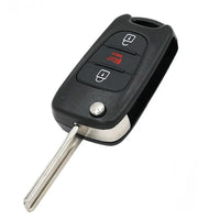 Thumbnail for For Kia Rio Soul NYOSEKSAM11ATX Flip 3 Button Remote Car Key Fob Shell Case