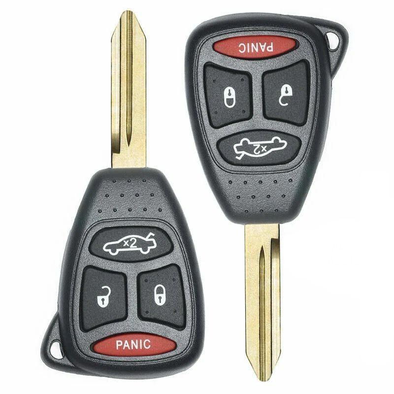 For Chrysler Aspen 2007 -2009 315MHz ID46 KOBDT04A 4 Button Remote Car Key Fob - 2PCS