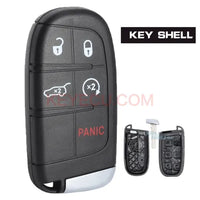 Thumbnail for 5 Button Smart Remote Key shell Case Fob for Dodge Jeep Compass Fiat 500 500L 500X