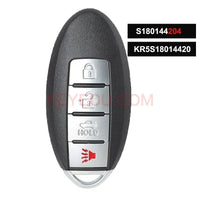 Thumbnail for S180144204 , KR5S18014420 433.92MHz 4A Chip Keyless-go Smart Remote Key Fob 4 Buttons for Infiniti Q50 Q60 2016 2017 2018