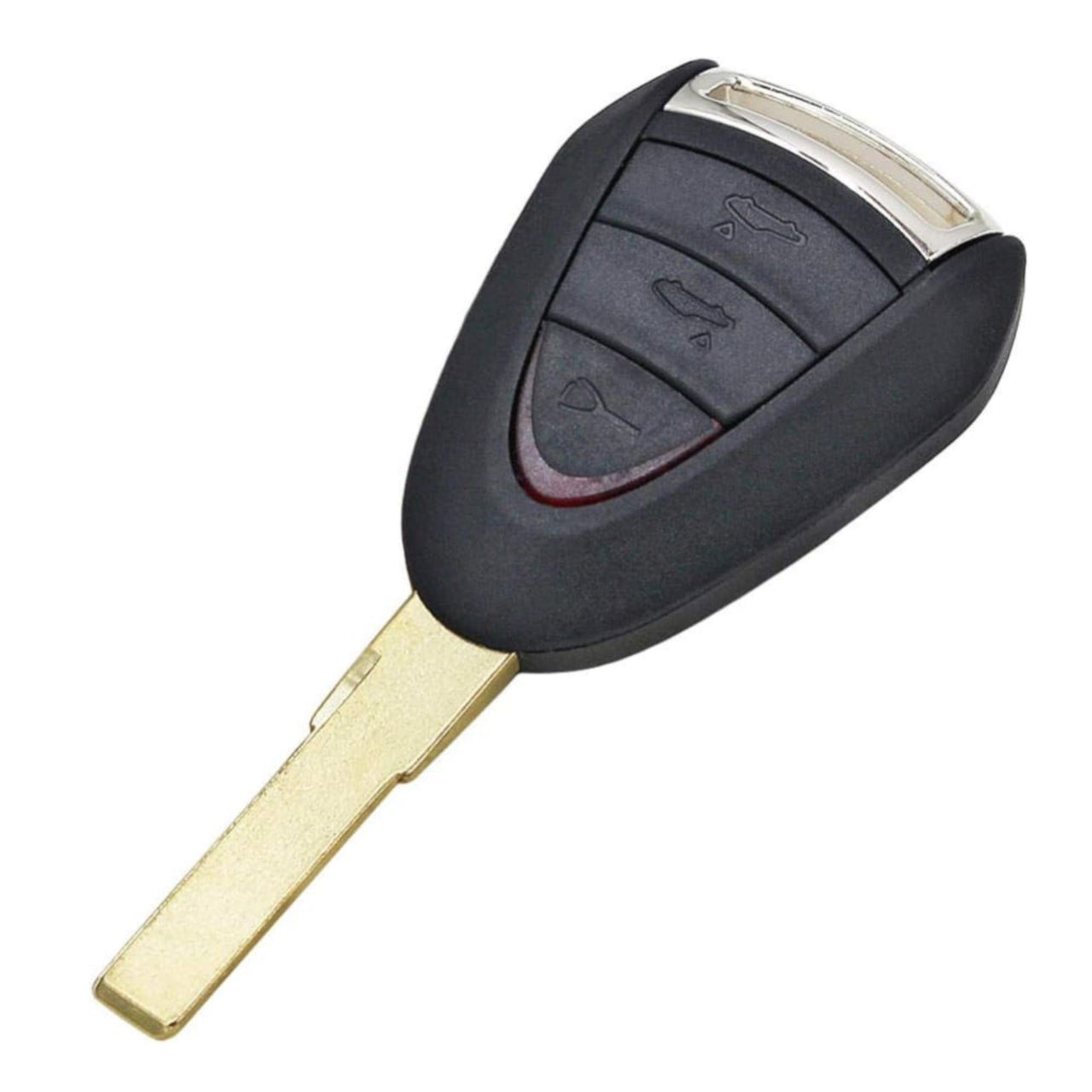 For Porsche 911 Carrera GT Boxster Cayman 3 Button Remote Key Shell