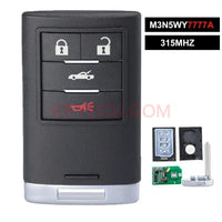 Thumbnail for M3N5WY7777A , 25926479 25926480 Smart Remote Key 4 Button 315MHz PCF7952A Chip Fob for Chevrolet Corvette 2008+