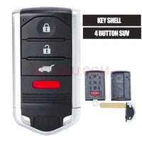 Thumbnail for Smart Remote Key Shell Fob 3+1 Buttons for Acura TL 2009-2014 +Uncut Blade