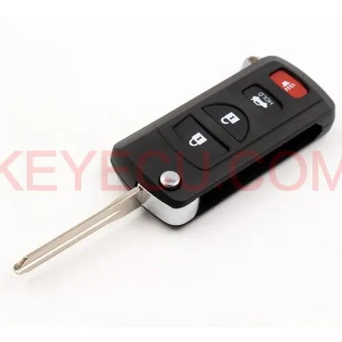 Modified Folding Remote Key Shell 4 Button for Nissan Altima Maxima