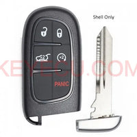 Thumbnail for Smart Remote Key Fob Shell Case 5 Button Pad Cover for Jeep Cherokee Ram GQ4-54T