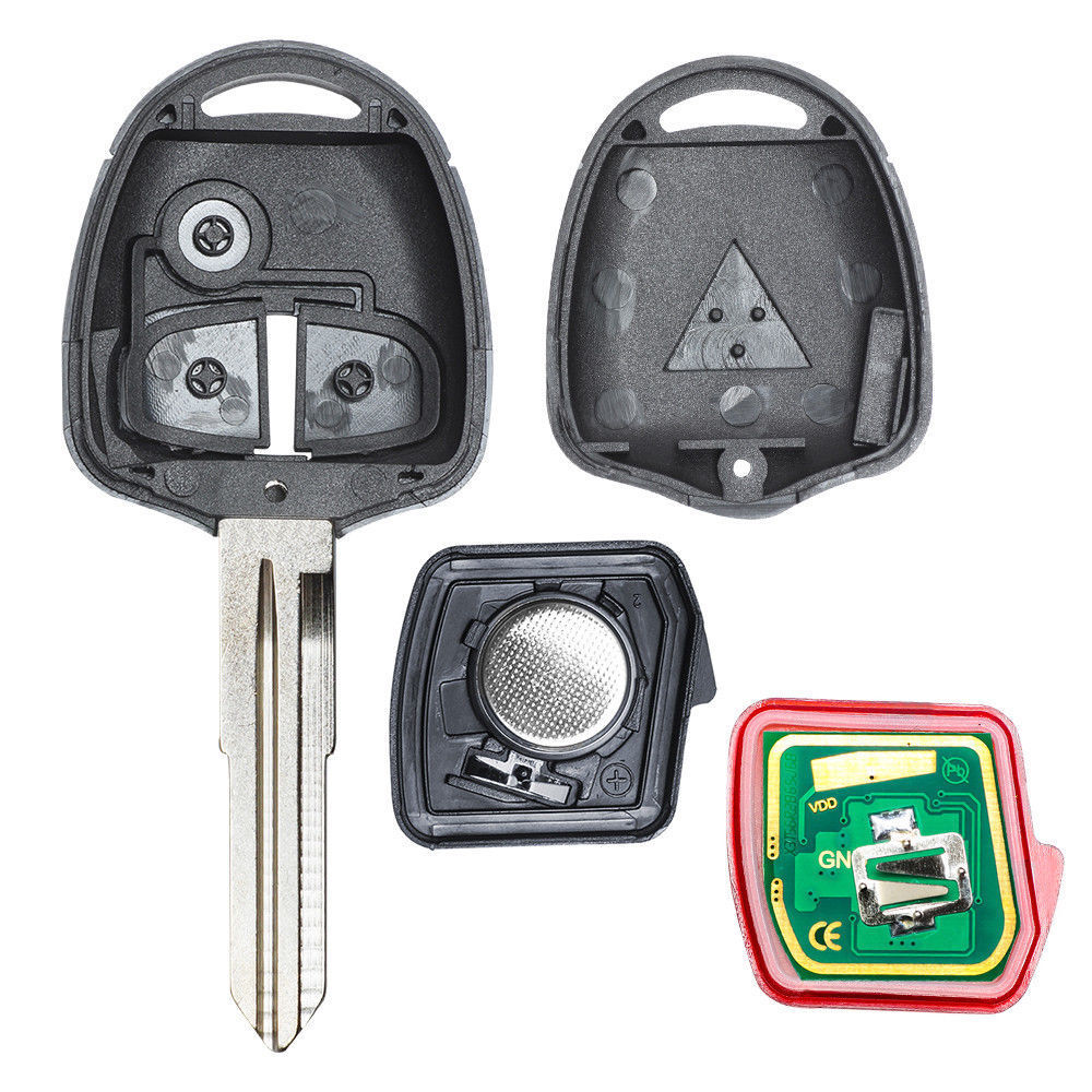 For Mitsubishi L200 Shogun Pajero Montero Triton MIT8 433MHz ID46 2 Button Car Key Fob