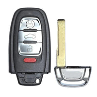 Thumbnail for For Audi A3 A4 A5 A6 Q5 Q8 S4 3+1 Button Smart Remote Car Key Fob Shell Case